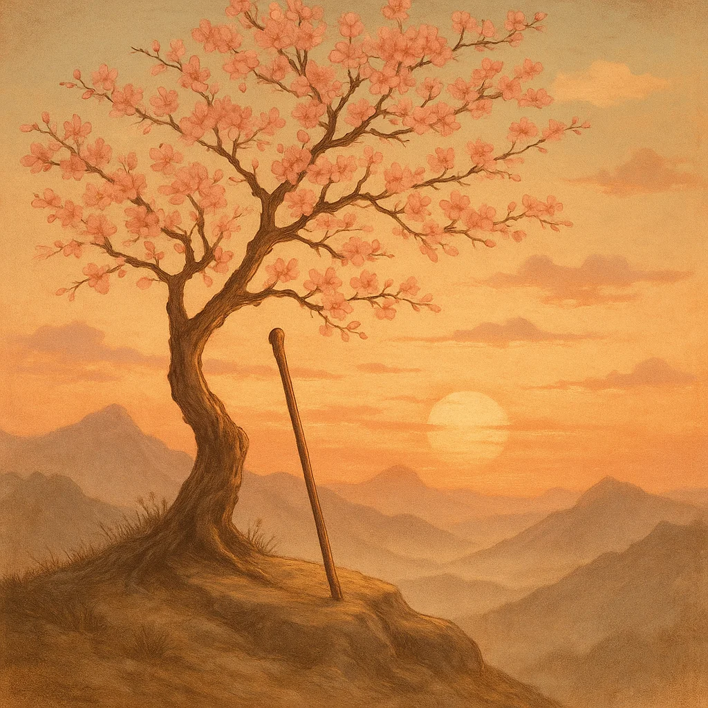 Peach Tree and Staff, both inspired by Kung Fu Panda and Master Oogway.